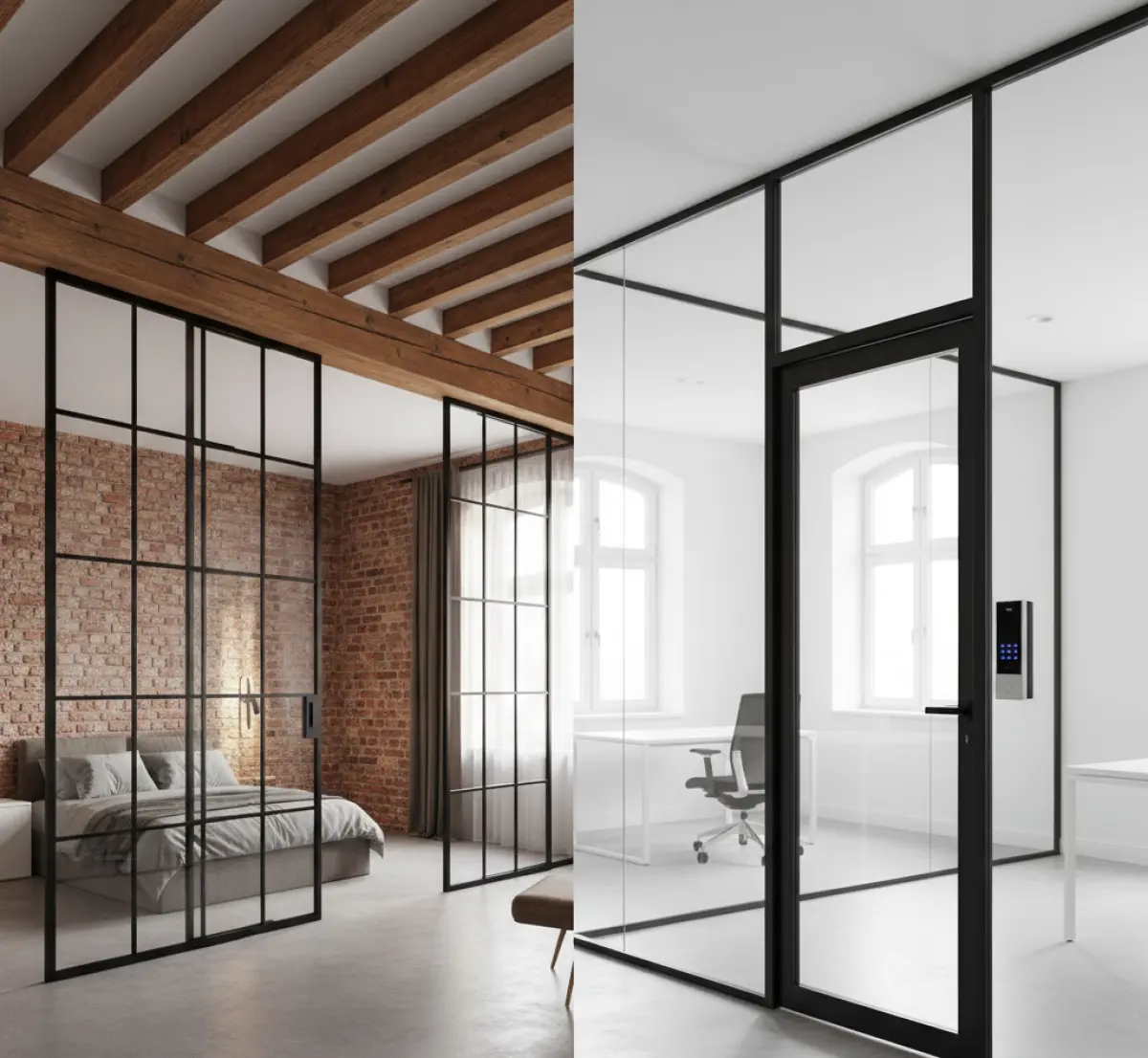 MB-45 (Zimne / Loft) – System ścianek i drzwi wewnętrznych